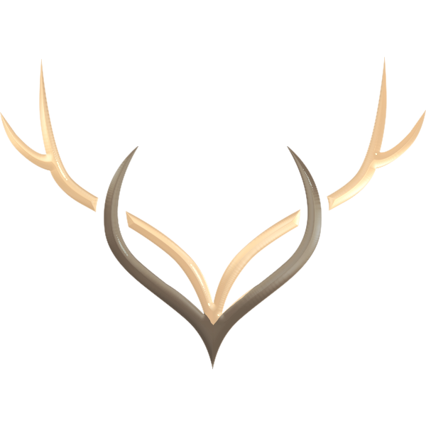 Graphic of embossed horns logo for Elk Haven Winery